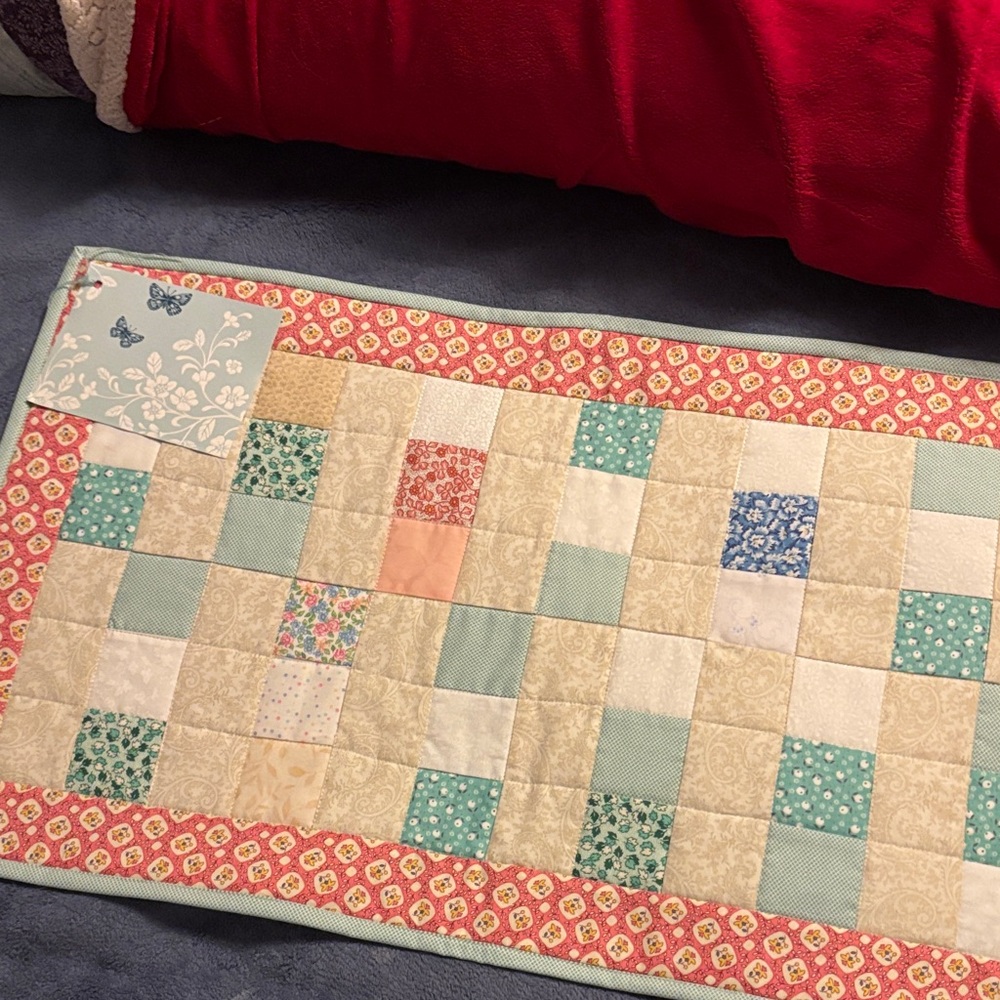 Patchwork Quilted Topper - Multicolor